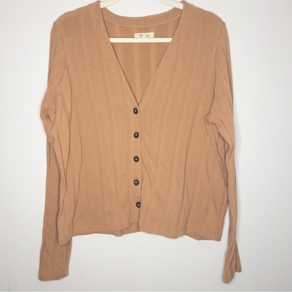 Madewell Ribbed Sweater-Knit Cardigan - Picture 2 of 6